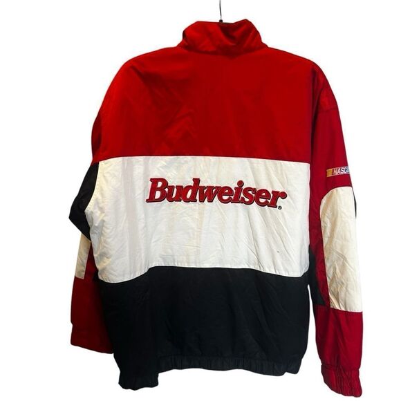 Vintage Men's  Chase Authentics Bud Racing Nascar Jacket Red/Blk/Wht Size XL - Picture 2 of 12